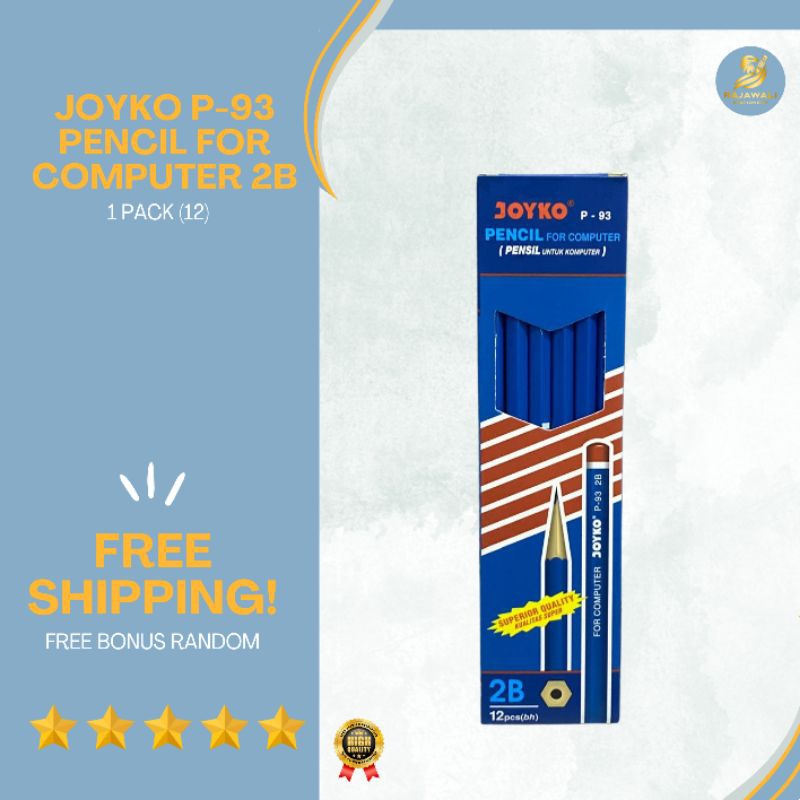 

Joyko Pensil For Computer 2B Biru/ 1 Pack (12)/ HARGA TERJANGKAU KUALITAS TERBAIK!/ FREE BONUS RANDOM!