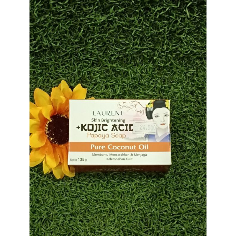 Laurent kojic acid/laurent apaya soap/laurent 70g/laurent 135g/laurent pure coconut oil