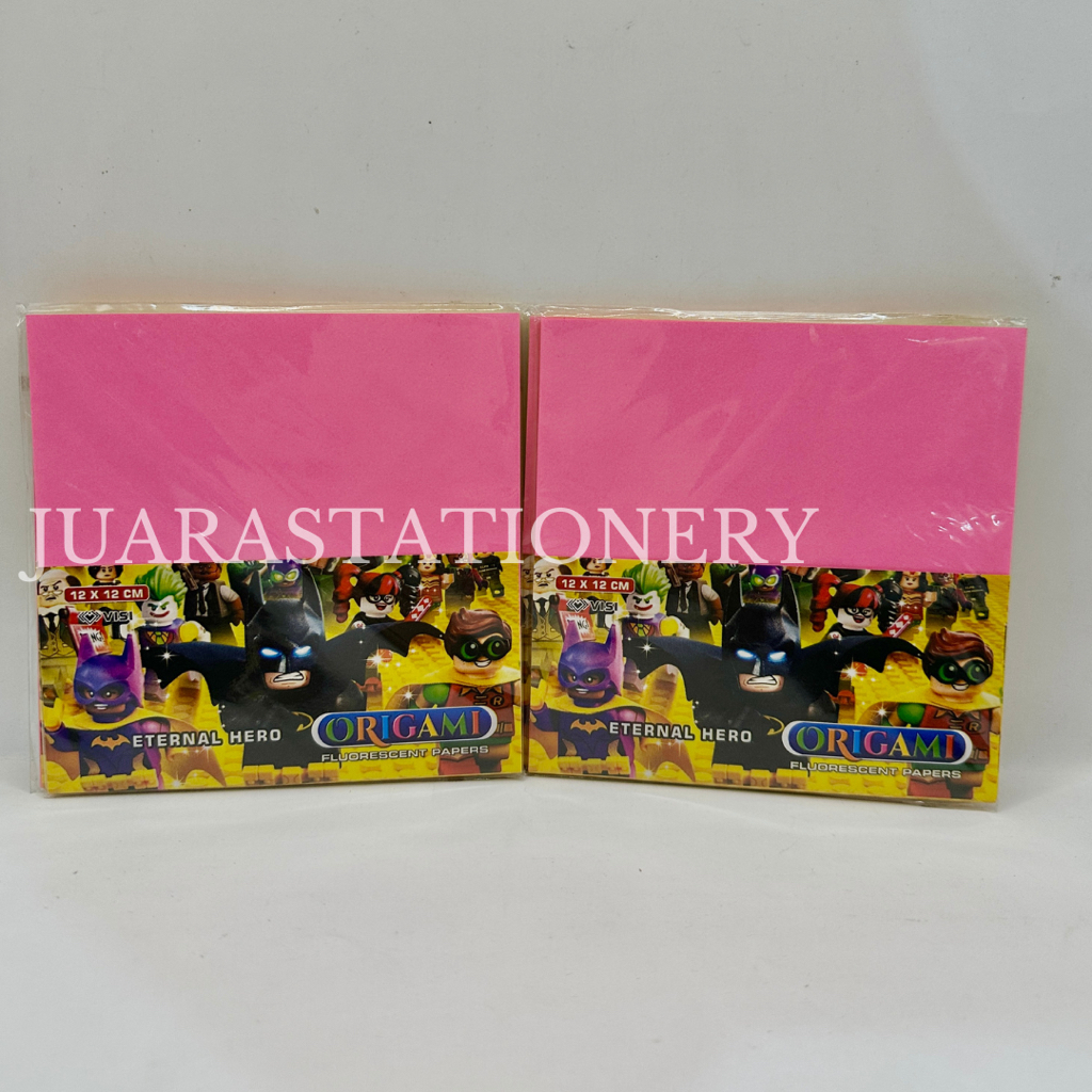 

Kertas Lipat Origami Visi 12 x 12 cm bolak-balik Great Warrior (2118) / Kertas Origami 2 SISI WARNA / Kertas lipat Warna 20 Lembar