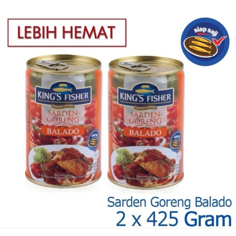 

Sarden Goreng Rasa Balado king's Fisher 425gr