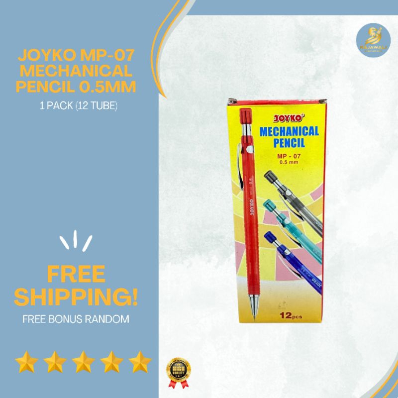 

Joyko Pensil Mekanik 0.5mm/ 1 Pack (12)/ HARGA TERJANGKAU, KUALITAS TERBAIK!/ FREE BONUS RANDOM!