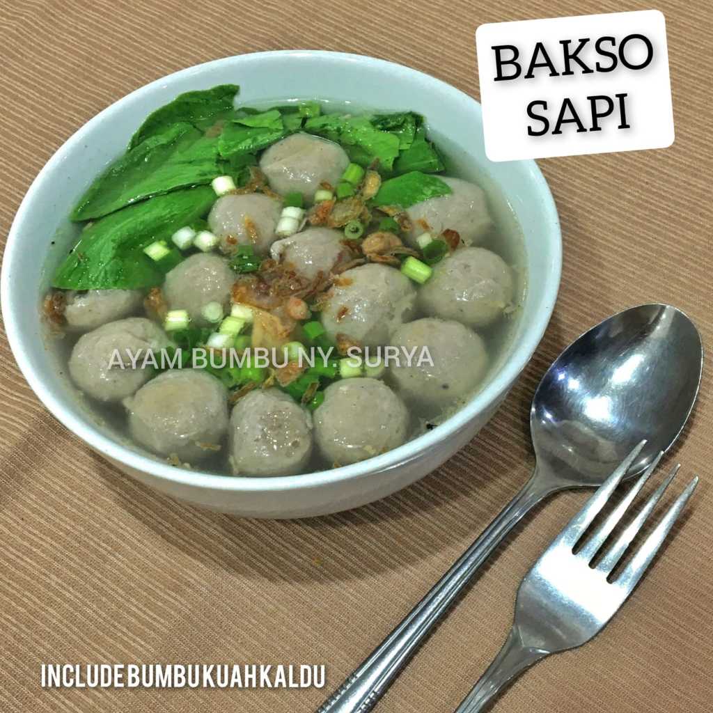 

Bakso Sapi Asli isi 25pcs include bumbu kuah kaldu