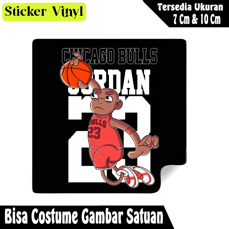 

Radit667 Stiker Sticker Pemain Basket Michael Jordan Cartoon Art Bahan Vynil Tahan Air Bisa Custom Gambar