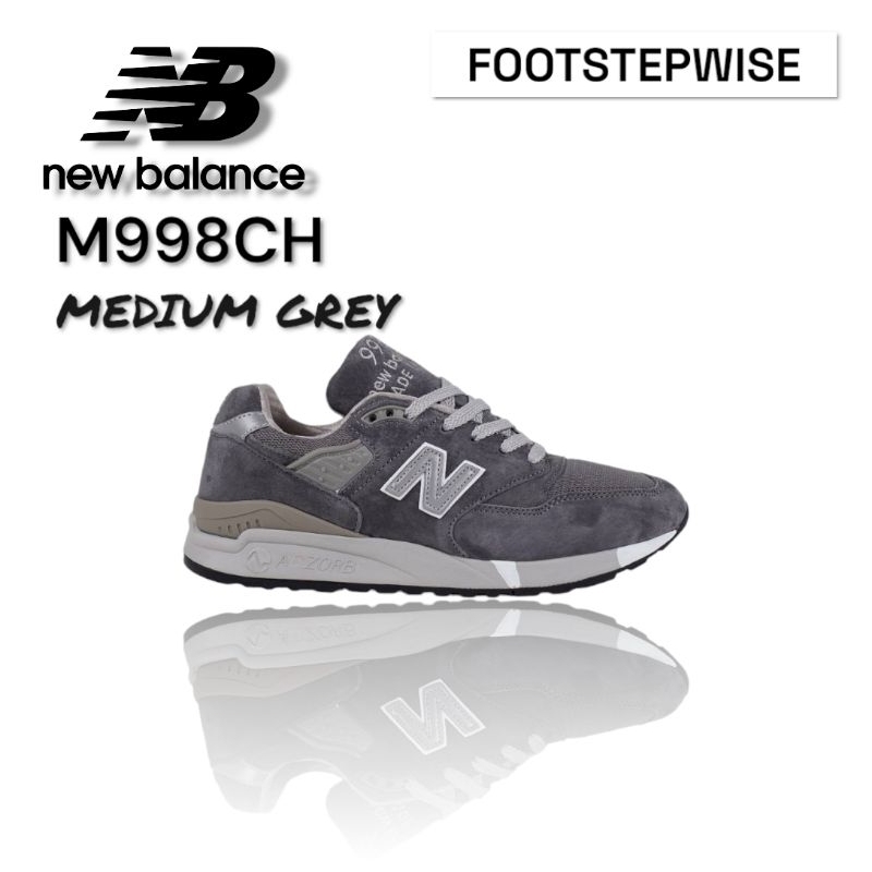 FOOTSTEP WISE - Sepatu New Balance 998 Medium Grey * M998CH *