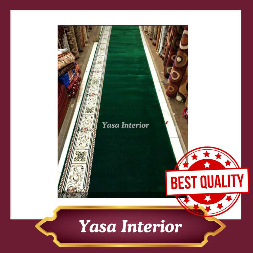Karpet Masjid Turki Original Masterpiece Tebal 22mm Meteran / Karpet Sajadah / Karpet Mushola