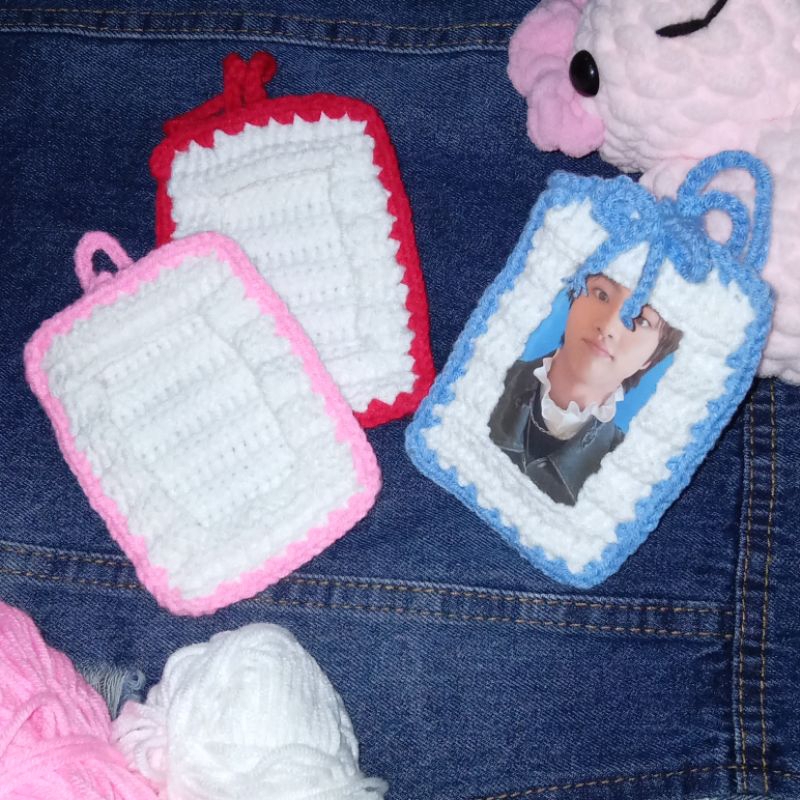 

photocard holder cahol crochet / id card crochet