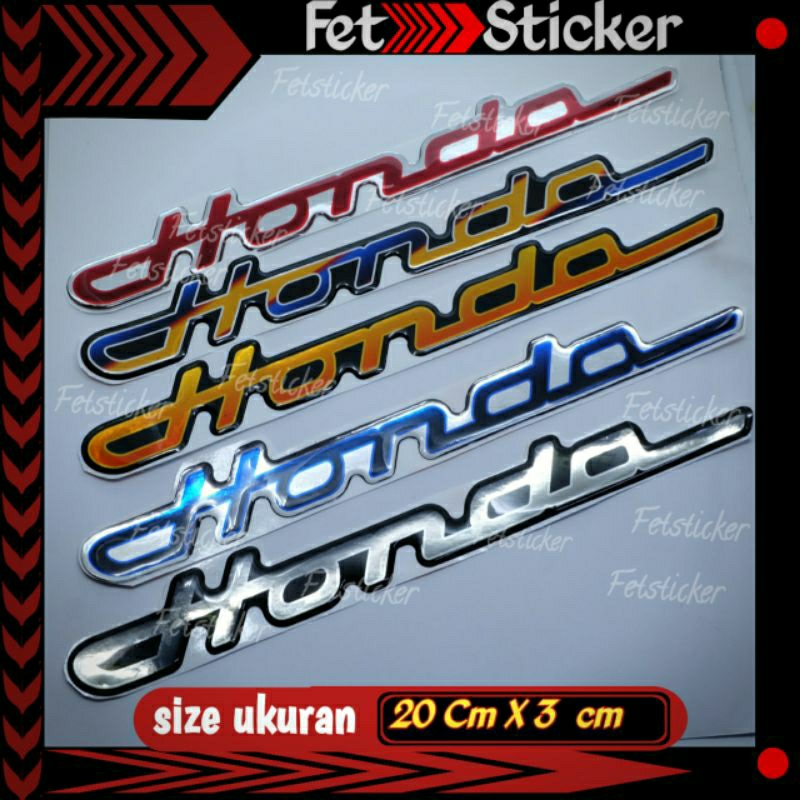 Emblem Timbul Honda Latin / Emblem Honda Latin Titanium