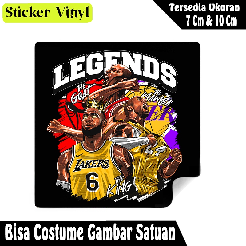 

Radit667 Stiker Sticker Pemain Basket Trio Legend Bahan Vynil Tahan Air Bisa Custom Gambar