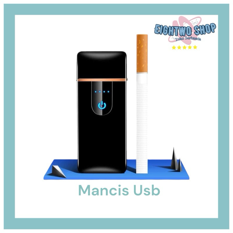 Korek Api Elektrik Fingerprint Touch Screen / Electric Lighter Slim Sensor LED Display / Pemantik Ro