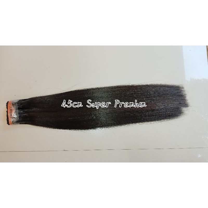 Hair Extension / Rambut Sambung Asli Super Premium Ukuran 45cm