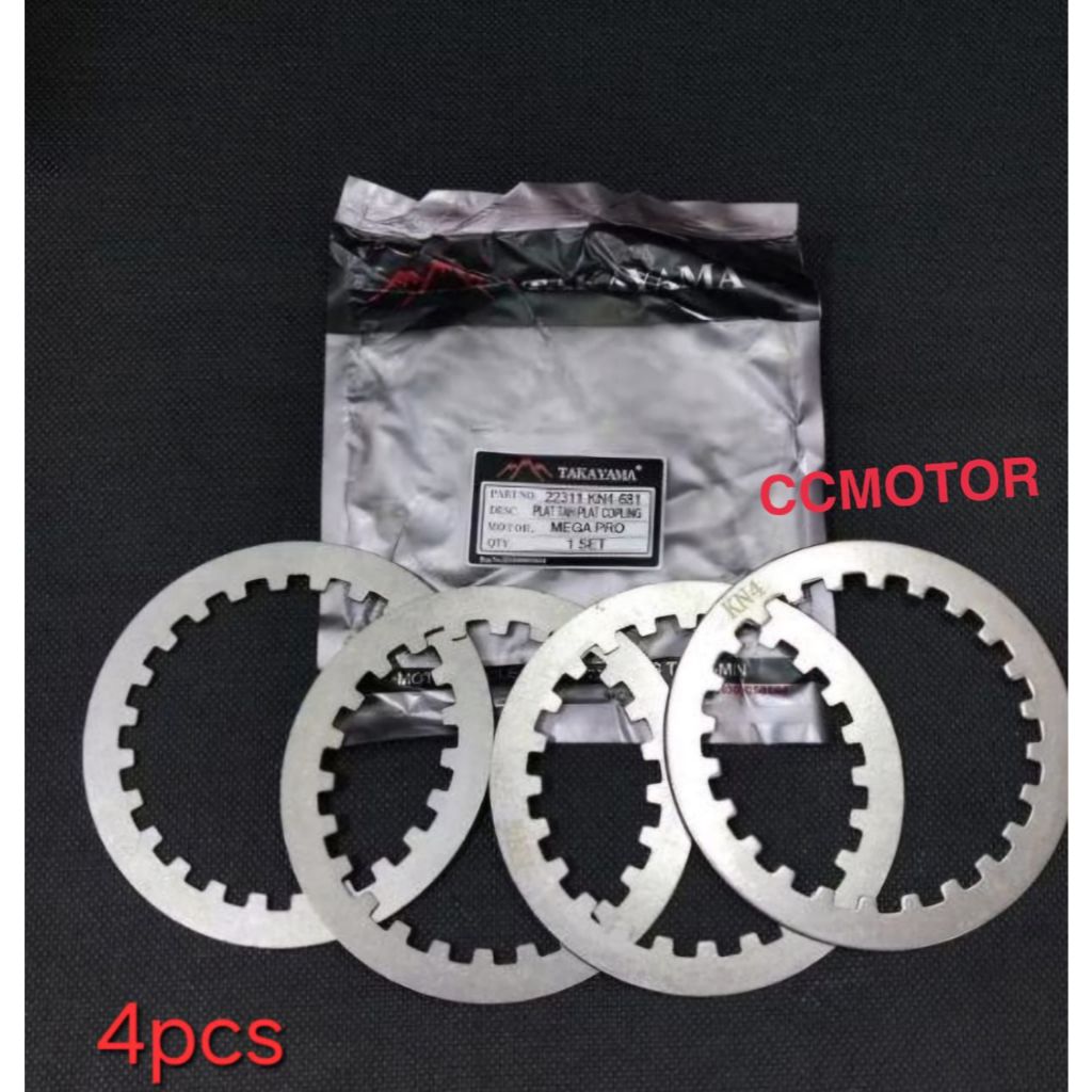 PLAT GESEK KAMPAS KOPLING MEGAPRO PRIMUS 4PCS TAKAYAMA