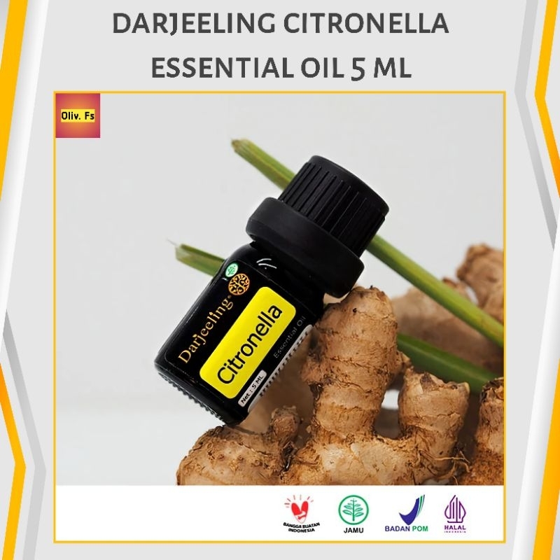 Darjeeling Citronella Essential Oil 5ml Minyak Sereh Wangi 100% Murni