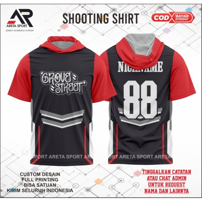 shooting shirt basket cuatom