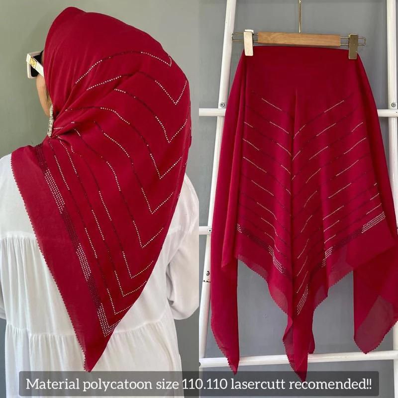 HIJAB SEGI EMPAT PAYET PRES MEWAH // HIJAB SEGI EMPAT BELLA PAYET