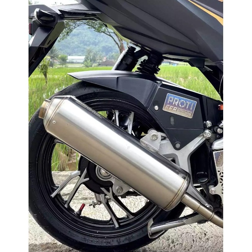 RB KNALPOT CMS FULL STAINLESS VARIO 125 150 160 LED OLD LED NEW - KNALPOT LUSTER VARIO KNALPOT ADEM