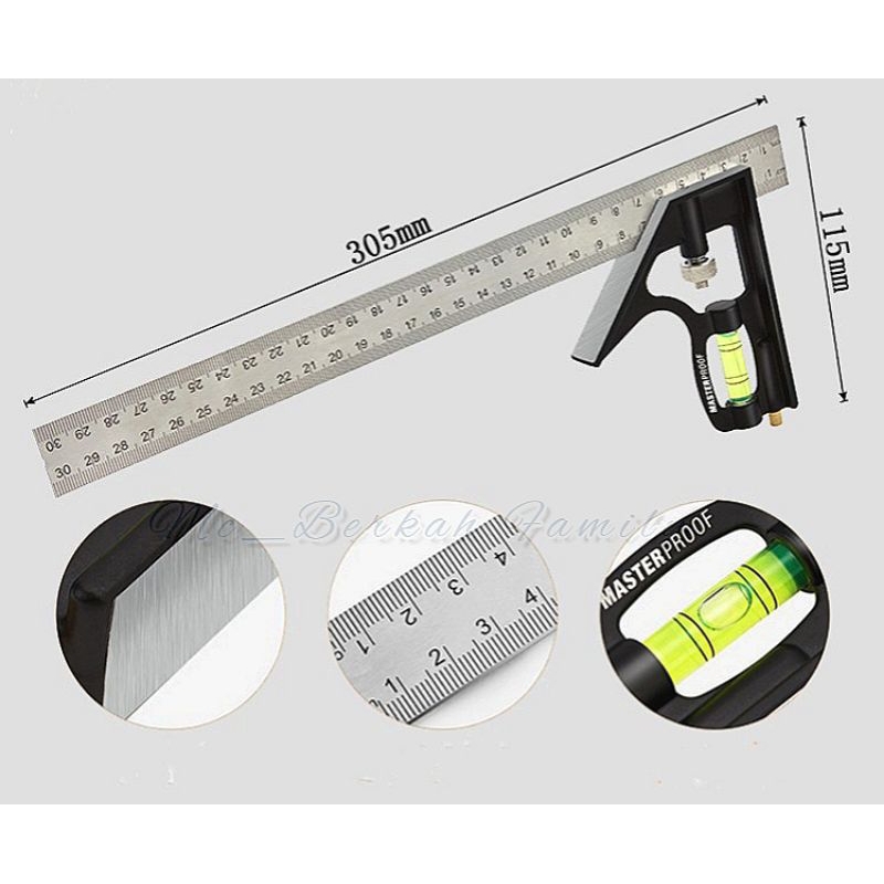 

penggaris siku L waterpaas kombinasi square ruler