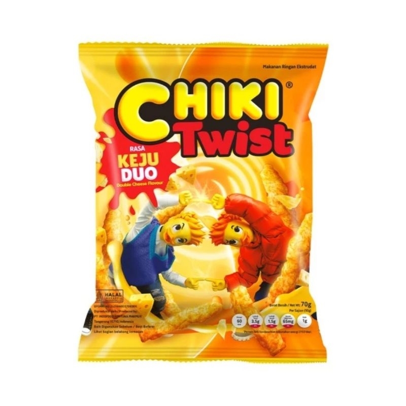 

Chiki Twist Keju Duo (Double Cheese) 70gr