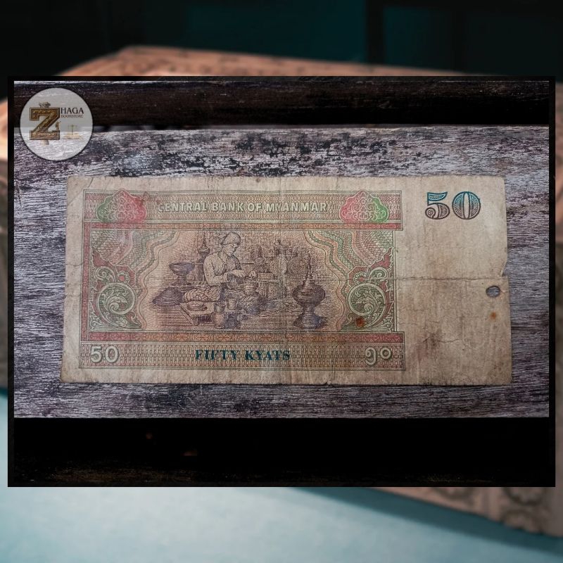 Uang 50 Kyat Myanmar (1977-1997)