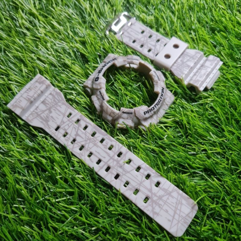 BNB BEZEL STRAP G-SHOCK GA-100 GA-110 GA-120 GD-120 BURST GREY