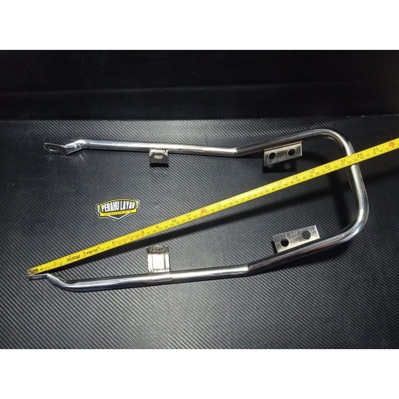 begel panjang gl100 behel belakang gl100 krom modifikasi pnp rangka 2in1 cb gl100