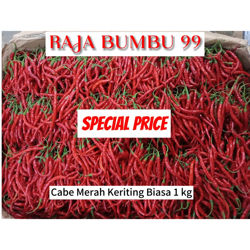 

PROMO Cabe Merah Keriting Biasa 1kg