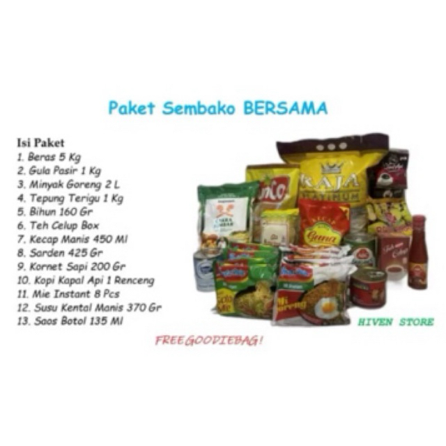 

PAKET SEMBAKO BERSAMA