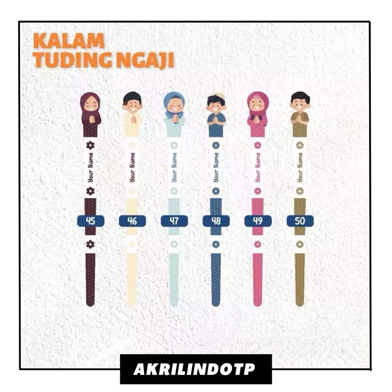 

Tuding Ngaji - Kalam Ngaji - Duding Ngaji Anak Akrilik Custom Nama Free Design
