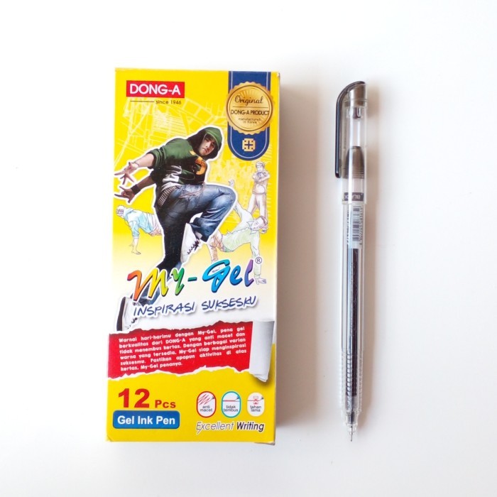 

12 pcs (1 kotak) Pena Gel / Gel Pen My Gel Dong A
