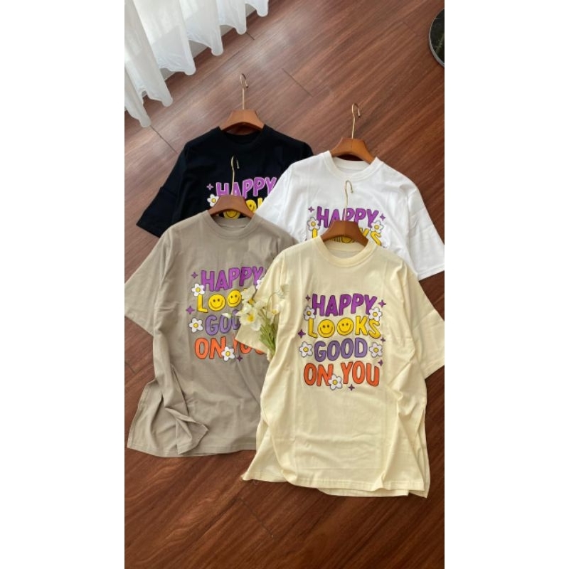 kaos oversize slit wanita/kaos oversize nothing matters