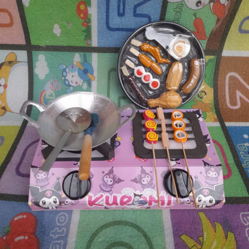 Mainan anak-anak kompor LED bisa nyala/ kompor mainan anak LED bisa menyala