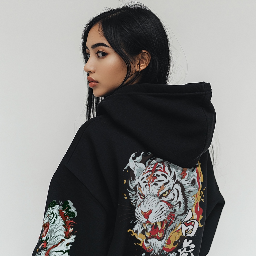 Awet Promo Hoodie Hoodie Couple Pasangan Devil Tiger Kekinian Cowok Cewek/Remaja Keren Terbaru