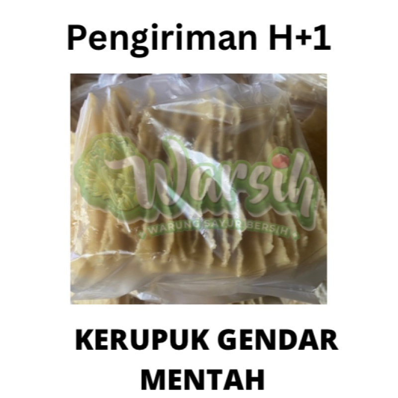 

WARSIH • KERUPUK GENDAR MENTAH