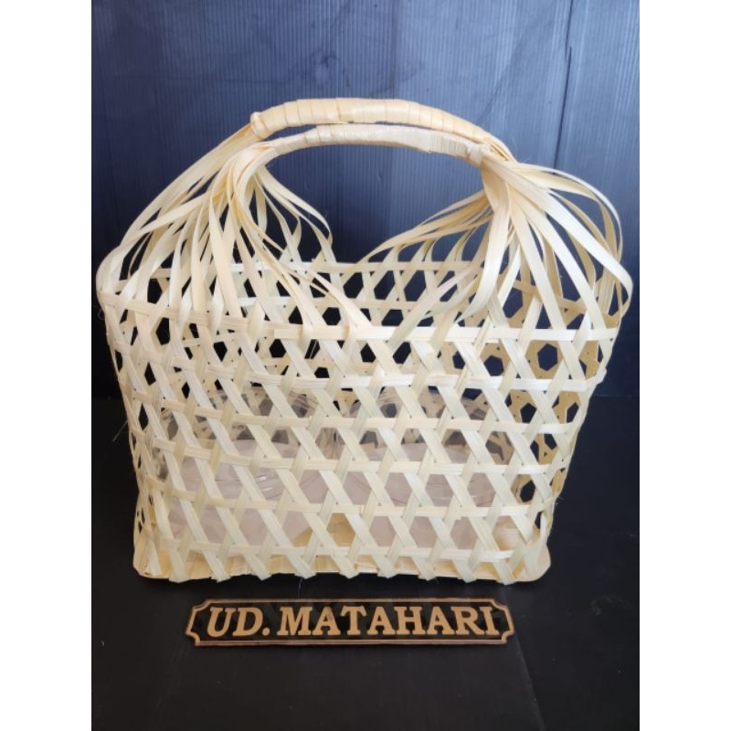 Tas Bambu Anyaman / Tas Rotan / Tas Hampers Anyaman Bambu / Tas Jinjing Bambu Anyaman