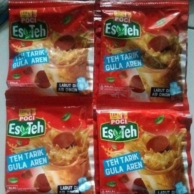 

Teh tarik gula aren langsung di seduh dari teh cap poci