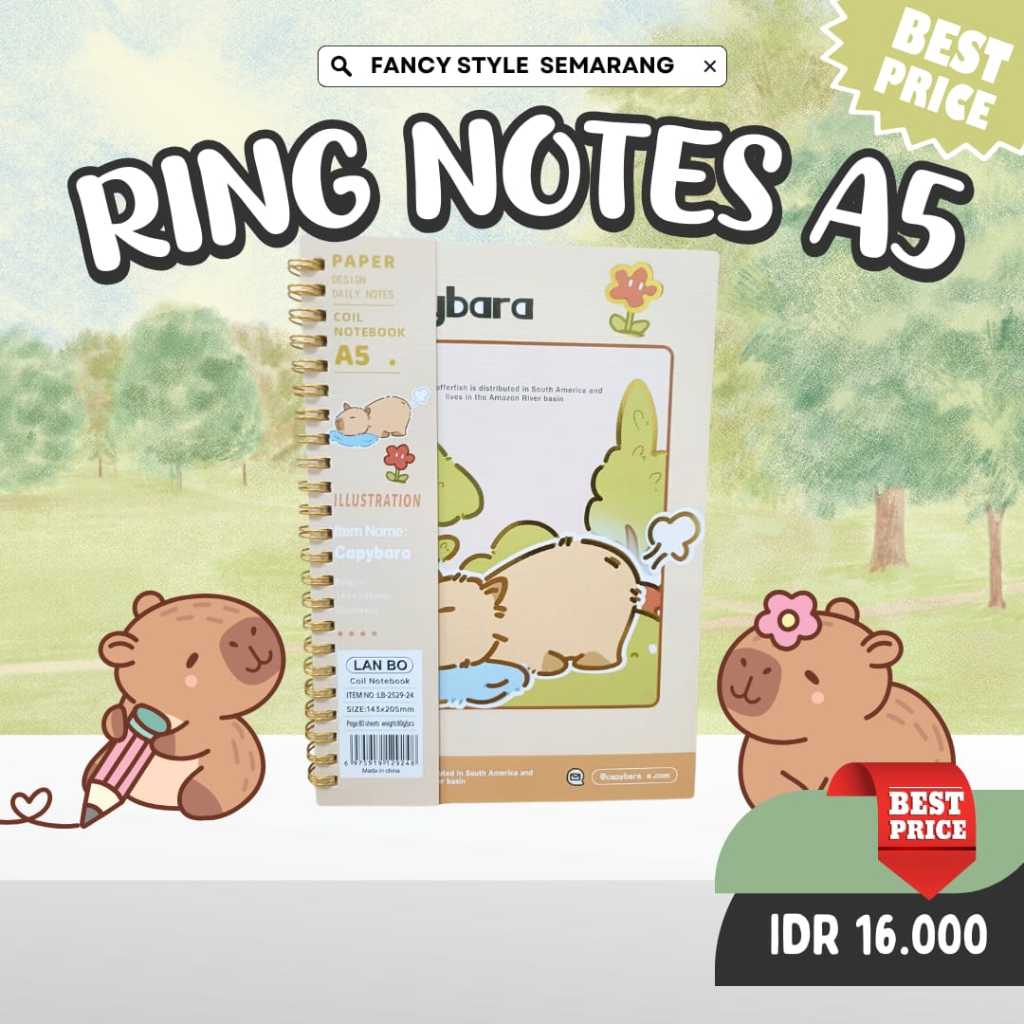 

RING NOTES A5 FANCY LUCU