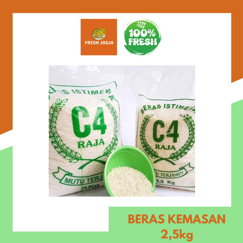 

Beras C4 Delanggu kemasan 2,5kg | Fresh Jogja