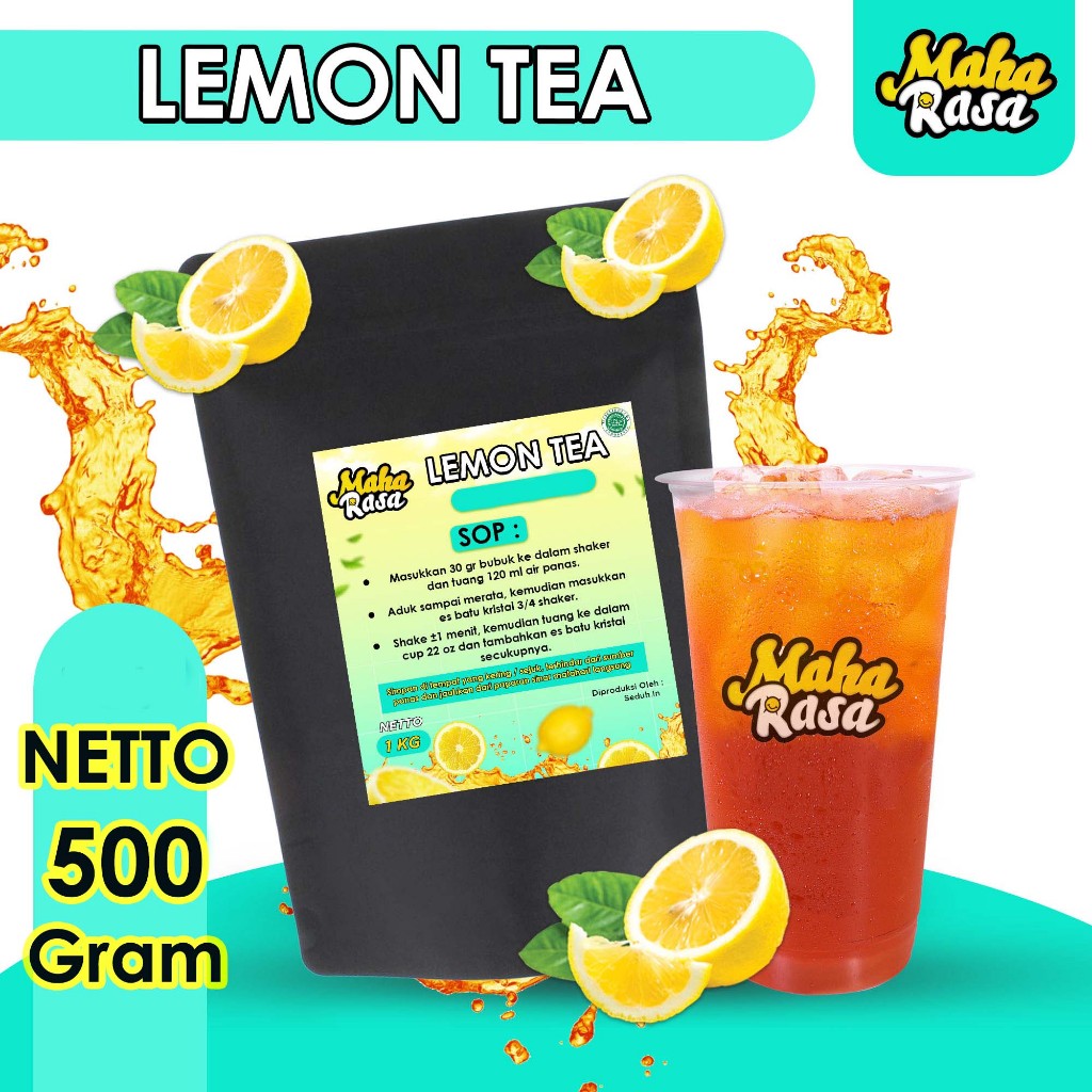 

[MAHA RASA] LEMON TEA - BUBUK MINUMAN KEKINIAN INSTAN PREMIUM 500 Gram