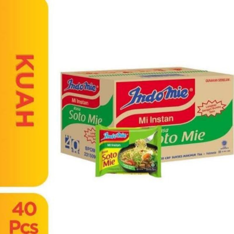 

INDOMIE SOTO 1DUS ISI 40PCS