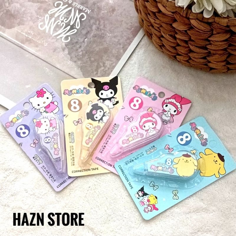 

Correction Tape / Tip Ex Kertas Karakter / Tipe X Pita Koreksi Berkualitas Lucu Premium
