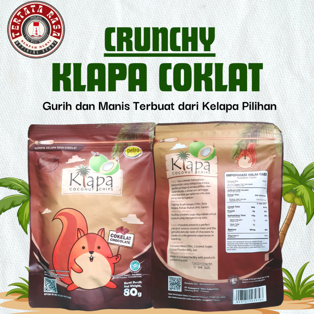 

Crunchy Freeze Dried Fruit Kelapa Cokelat