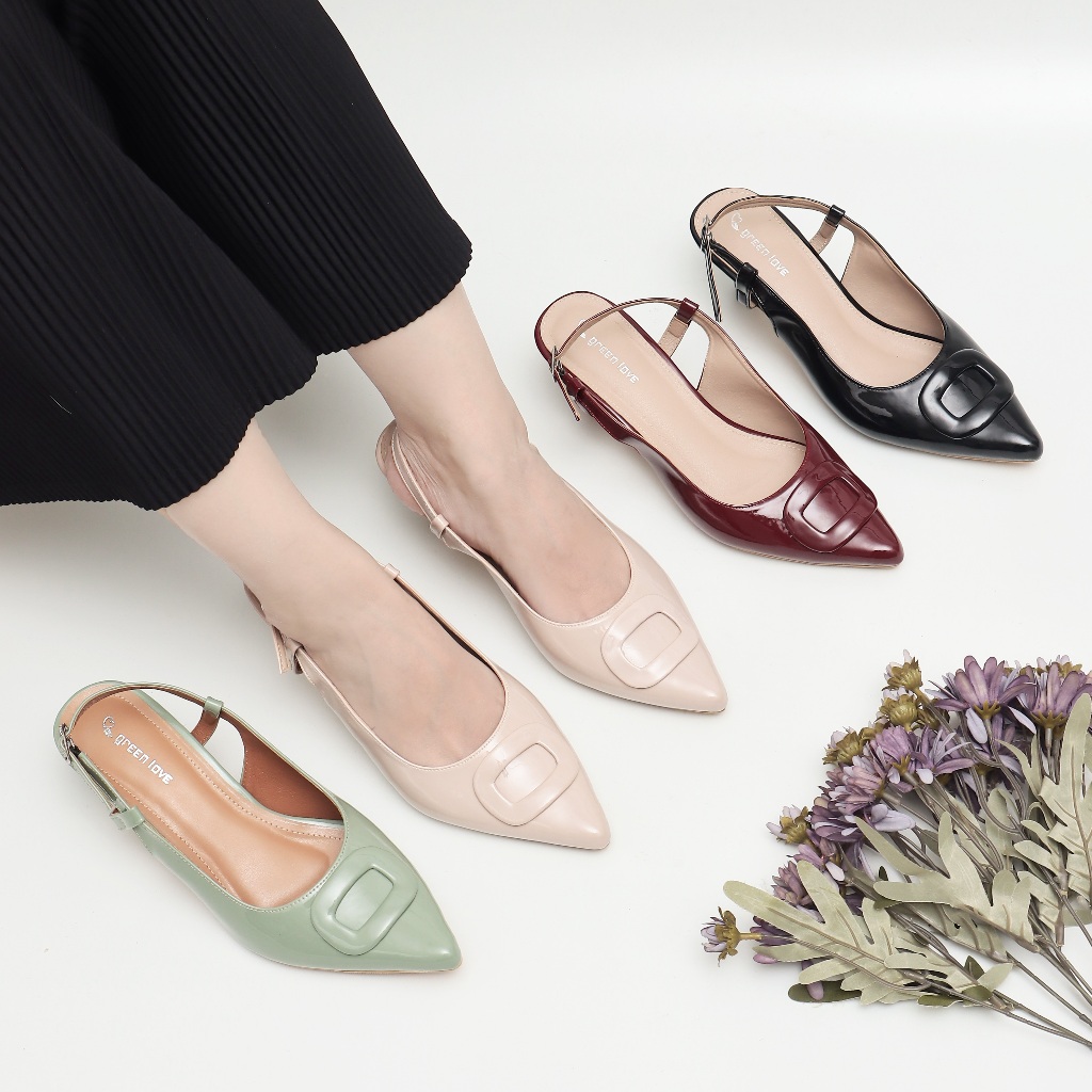 Green Love Sepatu Heels OLIVIA