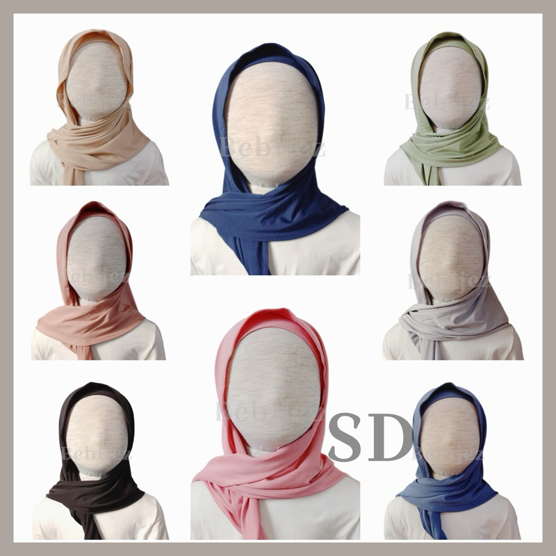 Kerudung Hijab Jilbab Pashmina Ciput Inner Instan Fashion Anak Perempuan 6-12Tahun 2929