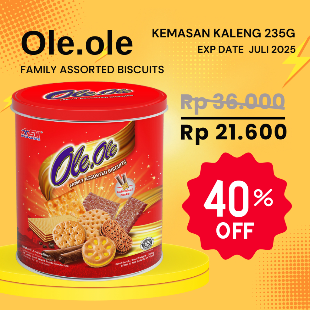 

Biskuit Kaleng Ole Ole 250g