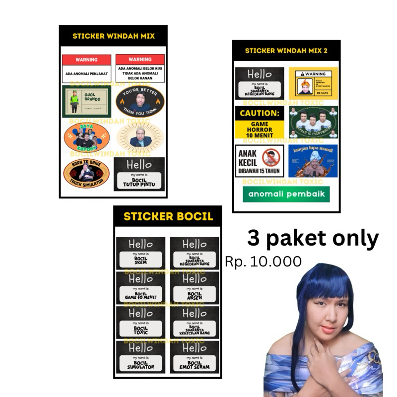 

STICKER WINDAH PAKET 1