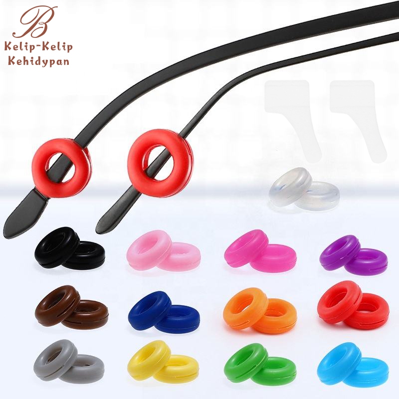 Ear Hook Kacamata/Penyangga Kacamata/anti slip kacamata silikon bulat/karet anti slip kacamata penah