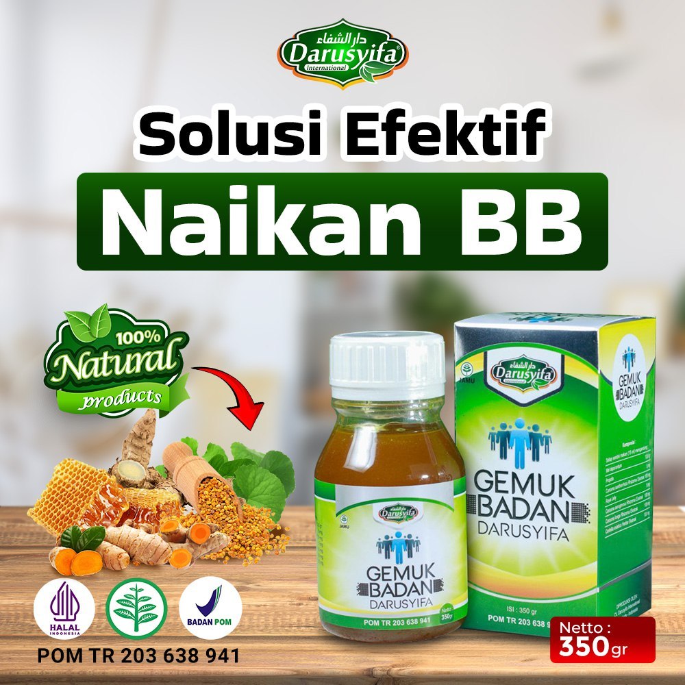 Penggemuk Badan Darusyifa - Madu Gemuk Badan Ampuh Penggemuk Badan Bpom