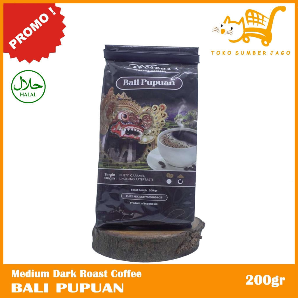 

WORCAS Bali Pupuan 200gr Robusta Coffee - KOPI BUBUK