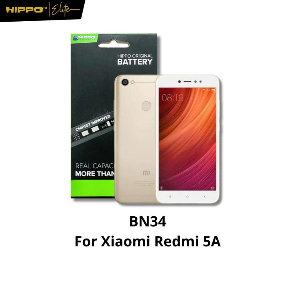 Hippo Baterai Xiaomi Redmi 5A BN34 3000mAh Original Cell Battery Batere Batrai Batre