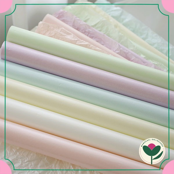 

20 lembar pearlescent sydney cellophane flower bouquet wrapping paper kertas bungkus bunga serut MK1668