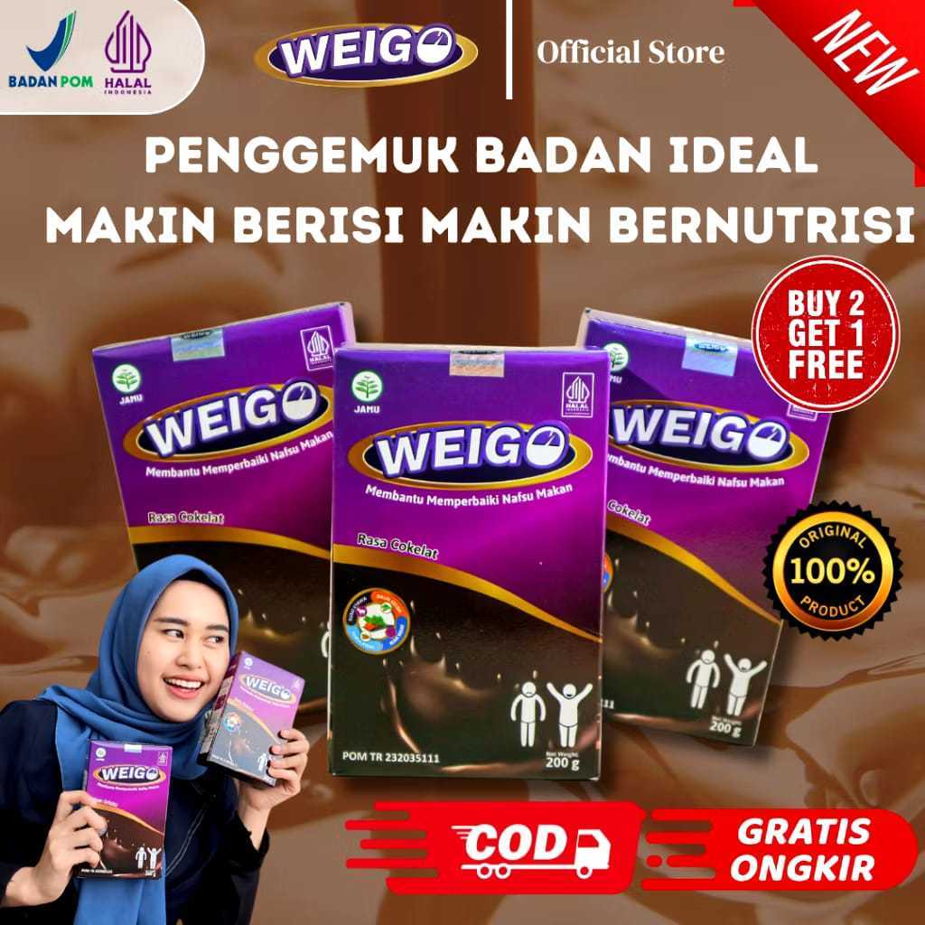 

Weigo - Susu Penambah Berat Badan 200gr Paket Nutrisi